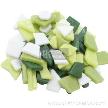 Green Irregular Glass Mosaic Assortment